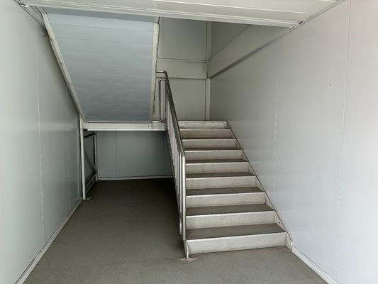 Op maat gemaakte mobiele woning Containerhuis brandwerend Prefab staal raam huizen met geluidsisolatie in moderne eenvoudige stijl