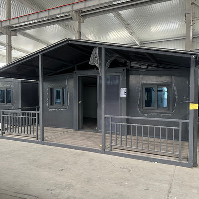 Steel Window Prefab Building Mobile Duurzaam Australië 20 40 ft Tiny Home Modulair Glasvezel Dak Stalen Frame Uitbreidbaar Containerhuis