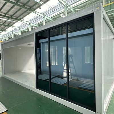 Draagbaar modulair ontwerp sandwichpaneel staal frame afneembare container huis met aangepaste kleur optie