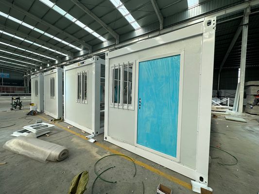 20ft/40ft aangepast modulair huis Comfortabel warmte- en geluidsisolatie vouwcontainer met koolstofarme energiebesparing