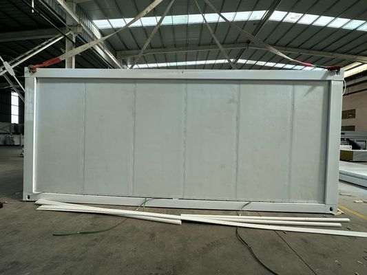 Gemakkelijk te monteren Opvouwbaar Kiosk Sandwich Panel Verzending Opvouwbaar Stalen Containerhuis Met Waterdicht Hoogdak