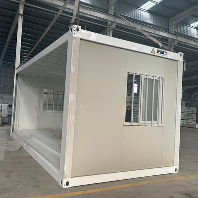 1 2 3 Slaapkamer Draagbare vouwbare woonkamer Modulaire kantoorcontainerhuis met midcentury design stijl en park