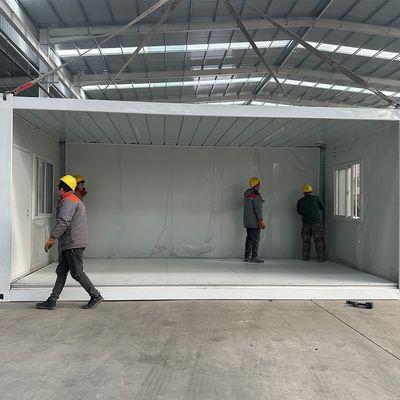 Bewakingshuis Classic Opvouwbaar kantoor Luxe Prefab Mini Prefab Containerhuis met 70% tijdbesparend voordeel