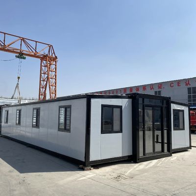 Plaatselijke standaard elektriciteit Rustieke ontwerp stijl Modulaire geprefabriceerde uitbreidbare containerhuis voor klein kantoor