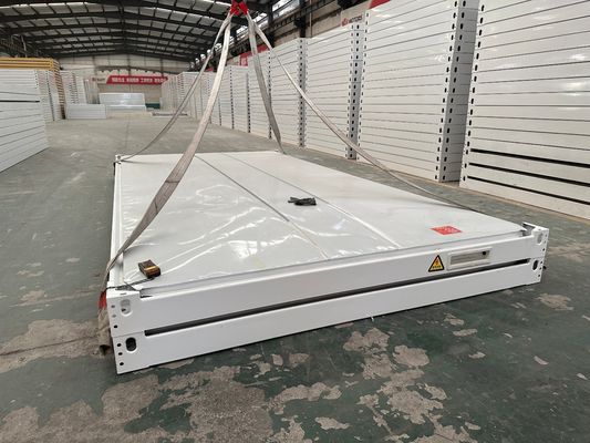 20 voet sandwichpaneel uitvouwbaar containerhuis geprefabriceerd huis containervouwbaar containerhuis met sandwichpaneel