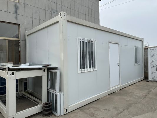 Draagbare mobiele woning Prefabricated Office Container Huizen Flat Pack Container Huis met badkamer Vinnige installatie Voordeel
