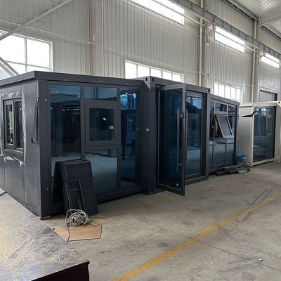 20ft 40ft uitbreidbaar containerhuis Luxe wonen met gegalvaniseerde glasplaat wol wandpaneel en standaard dikte