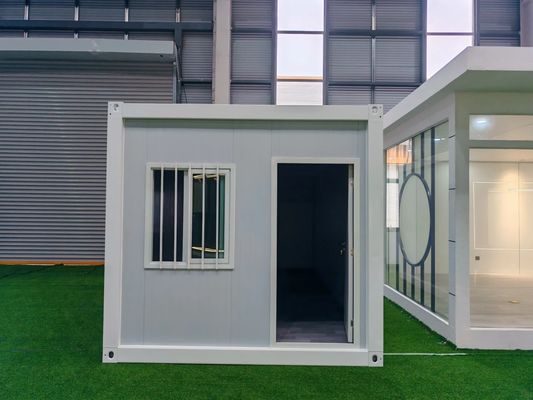Afneembare geprefabriceerde mini-huis met aangepast wandmateriaal 50 mm EPS / Rockwool en gemakkelijke montage