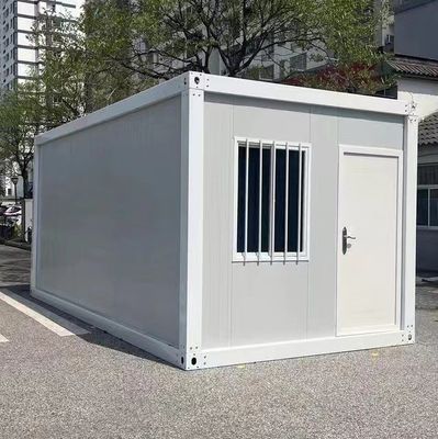 Rechthoekige snel te installeren afneembare container kantoor met stalen frame