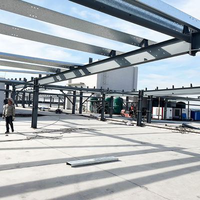 Vaste H-vormige stalen balk aangepast stalen frame hangar werkplaats magazijn met waterdichte en orkaandichte eigenschappen