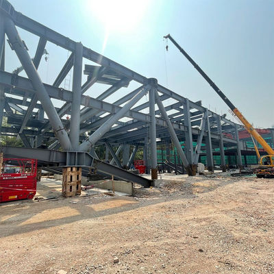 Vaste H-vormige stalen balk aangepast stalen frame hangar werkplaats magazijn met waterdichte en orkaandichte eigenschappen