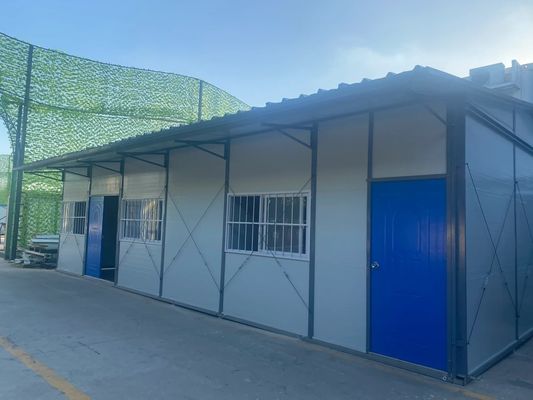 Blauw Wit 2 slaapkamer Prefab Huizen Huis Gemakkelijk te installeren Luxe Prefab Huis Villa voor Trinidad en Tobago Land
