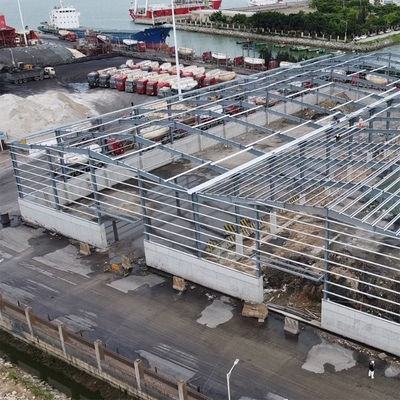 Gemakkelijk te installeren staalconstructie magazijn met Purlin C.Z vorm staalkanaal en buigverwerking service