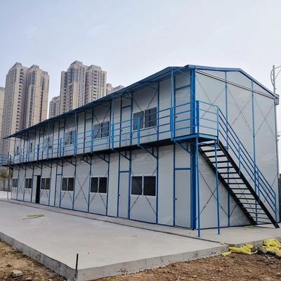 Op maat gemaakte prefab huizen vervaardigd in kassen en lichtstaal structuur frame voor de markt van Bangladesh