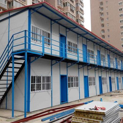 Op maat gemaakte prefab huizen vervaardigd in kassen en lichtstaal structuur frame voor de markt van Bangladesh