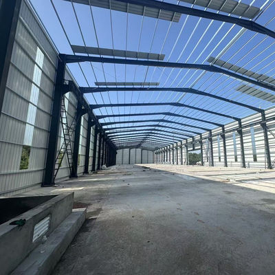 Vinnige installatie Voordeel Staalstructuur Warehouse Workshop Grote span Prefabricatie Workshop