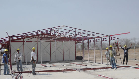 Luxe prefab huizen met 3 slaapkamers en woonkamer