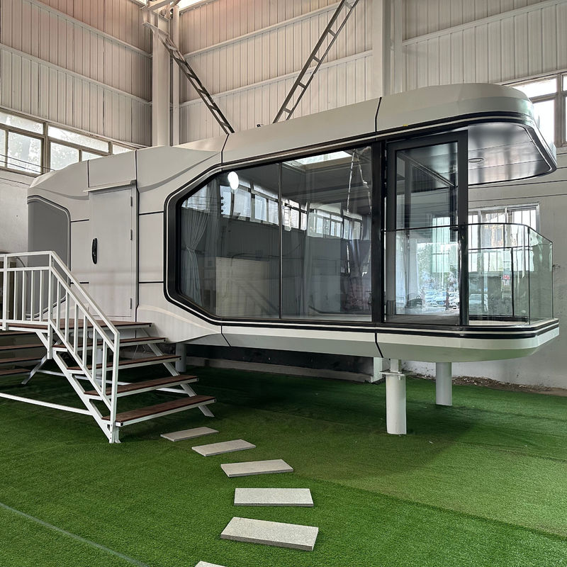 30-40 Jaar Levensduur Staal frame High End Space Capsule House voor op maat gemaakte luxe toerisme en slim leven