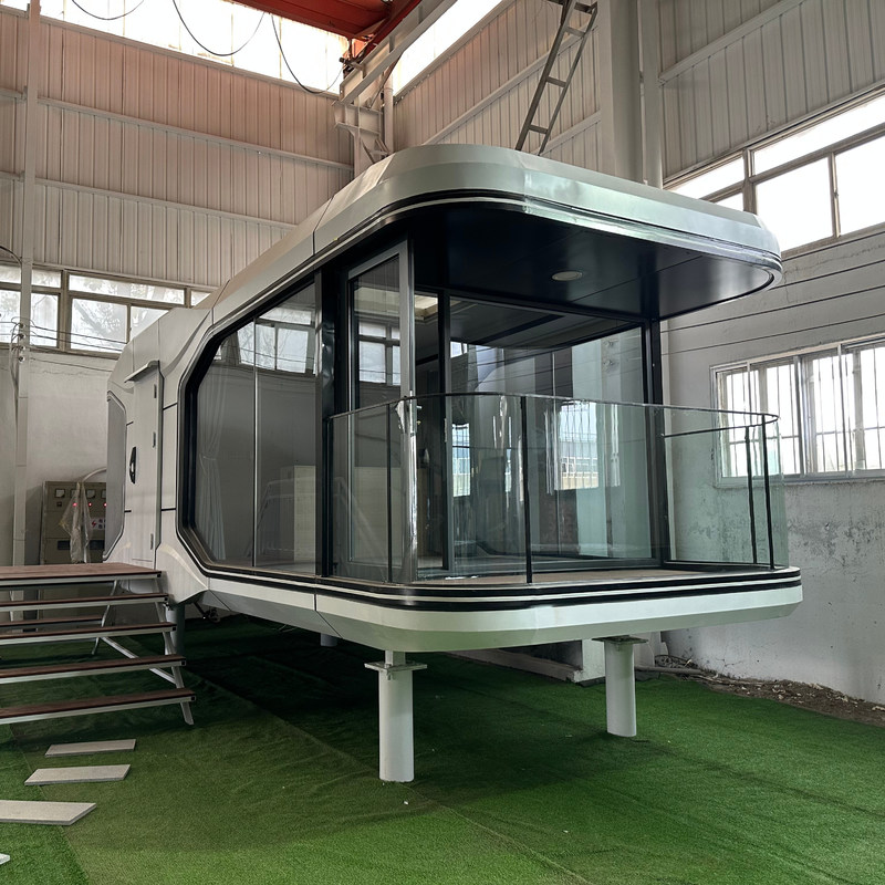 Flat Cabinet Transport en lading Op maat gemaakte prefab luxe hotel moderne ruimtecapsule campinghuis voor klein huis