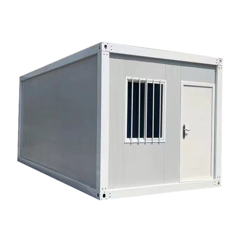 Gebroken brug Aluminium deur Modern 20 40 ft Customized Afneembare Container House met Stabiel Rock Wool Sandwich Panel