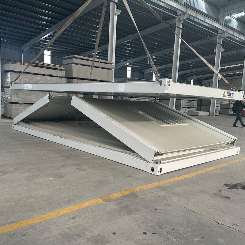 Schoolslaapkamer Opvouwbaar Flat Pack Containerhuis met aangepaste kleur Opstapelbare opslagruimte Gebouw