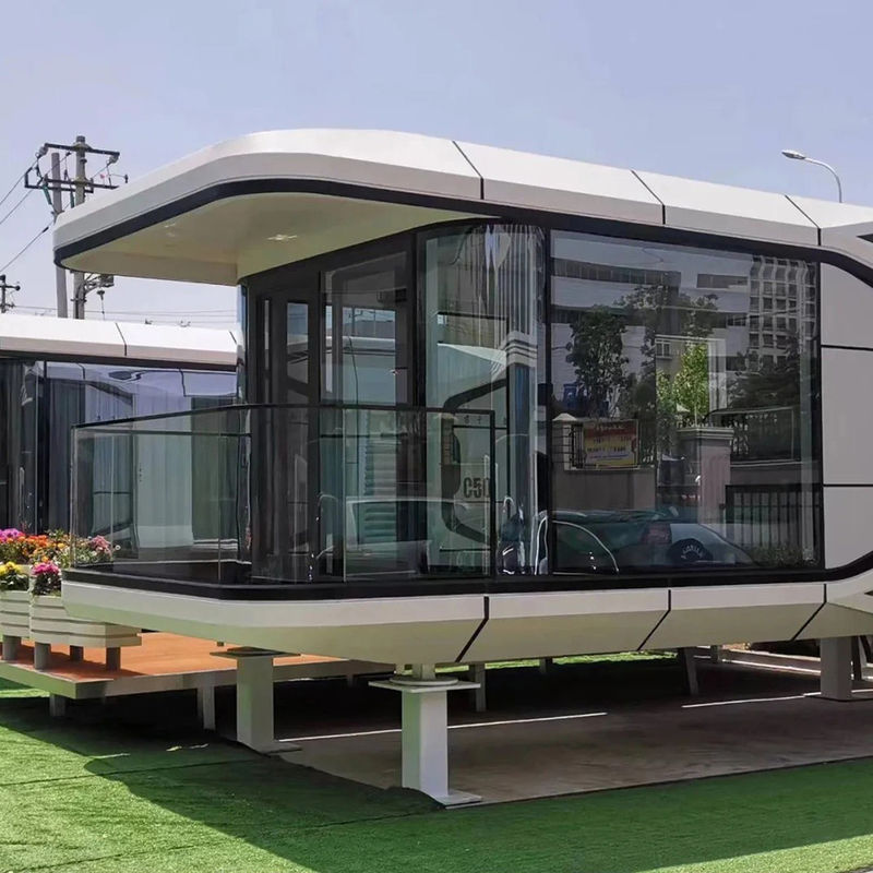 Moderne design ruimte capsule huis voor luxe modulair capsule hotel in aangepaste kleur