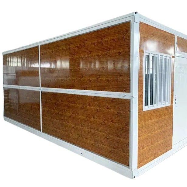 Draagbare opvouwbare scheepvaartcontainer Huizen Basisvloer Plaatvloer 20ft Prefabrieke opvouwbaar huis Mobiele gebouw voor de winter