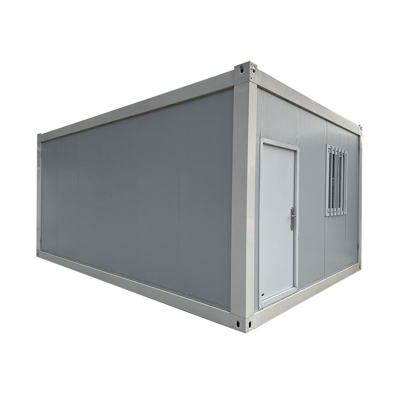 Draagbare ruimte buitenshuis Uniek ontworpen staal flat pack container huis met gegalvaniseerde staal structuur