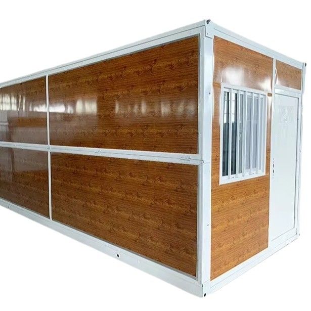 Klaar gemaakt op maat Kleur Grootte Staal Glas Wol Sandwich Panel Opvouwbaar Container Huis voor compact en stijlvol wonen