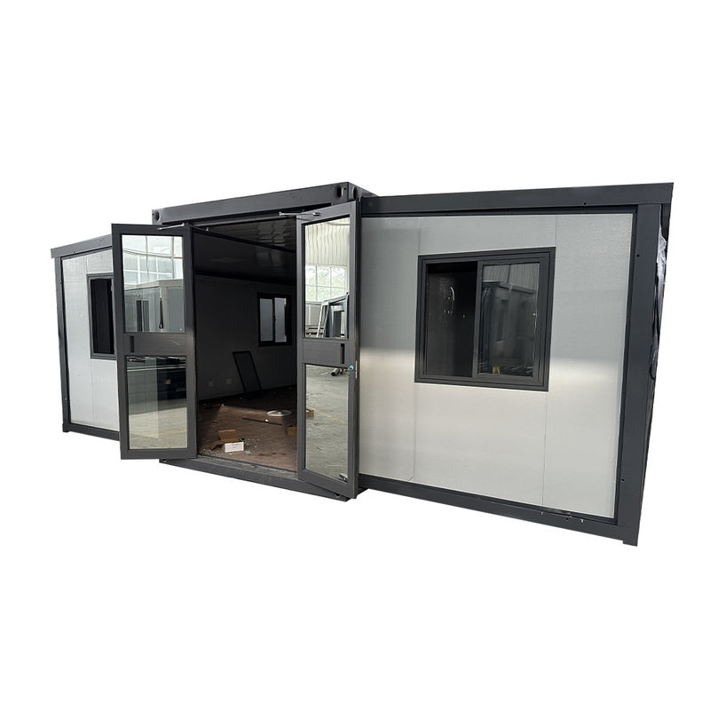 Moderne kleine geprefabriceerde uitbreidbare containerhuizen vouwhuis 20ft 40ft aangepaste kleur
