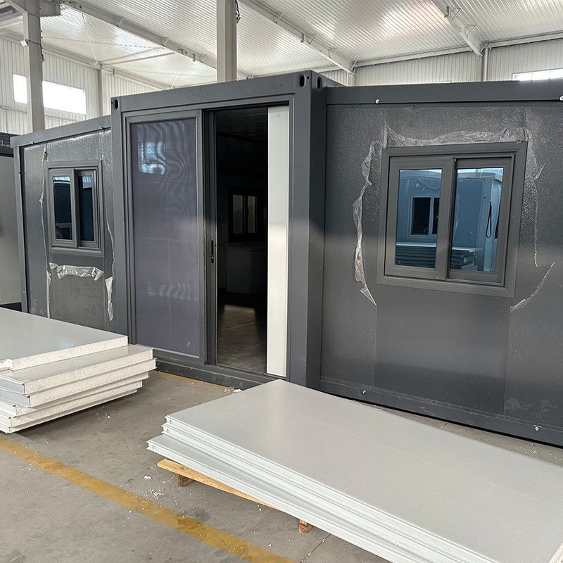 Aluminium Venster 3 Slaapkamers Draagbaar Geprefabriceerd Uitbreidbaar Container Huis Voor Buiten Slaapkamer Milieubescherming Recycling