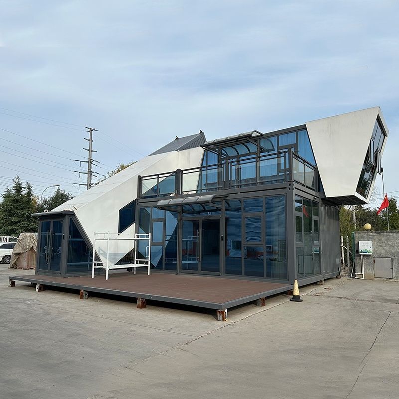 Moderne ontwerp stijl staal 40 ft Quick Installation Prefab Container House Flat Pack Brandbestendige modulaire container huis