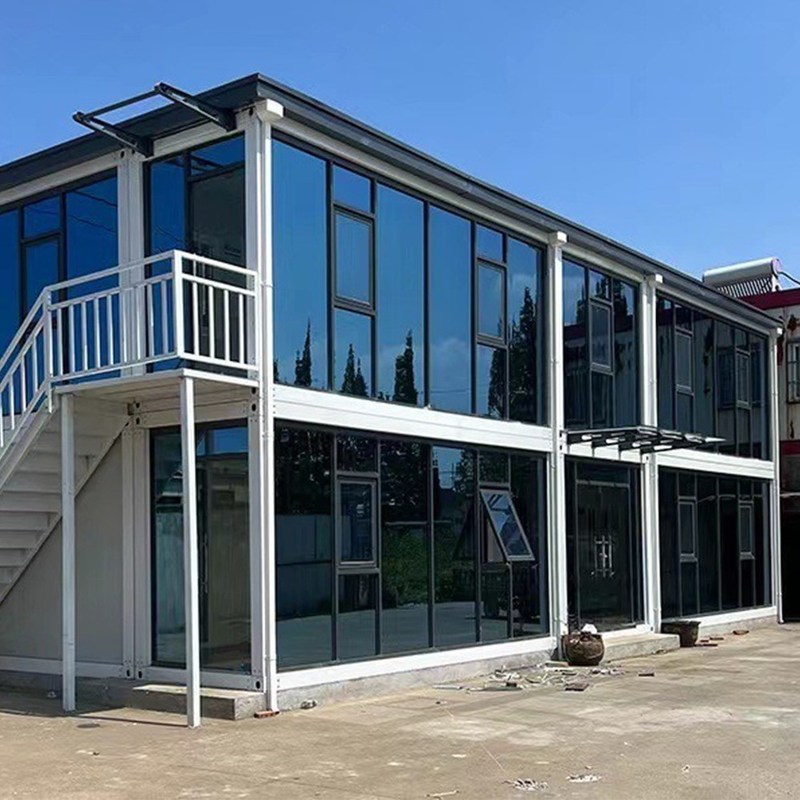 Witte of aangepaste kleur Afneembare container Compacte behuizing Modulair bouwsysteem Van Huis met sandwichpaneel