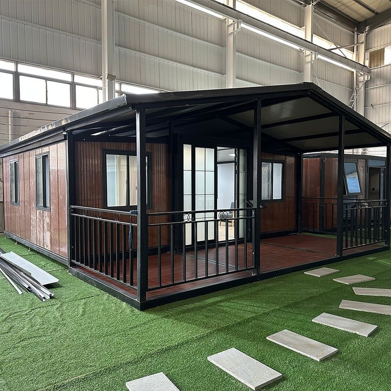 Flexible assemble Luxury Portable Fireproof Waterproof Wall Panel Outdoor Mobile Home Uitbreidbaar Containerhuis voor villa