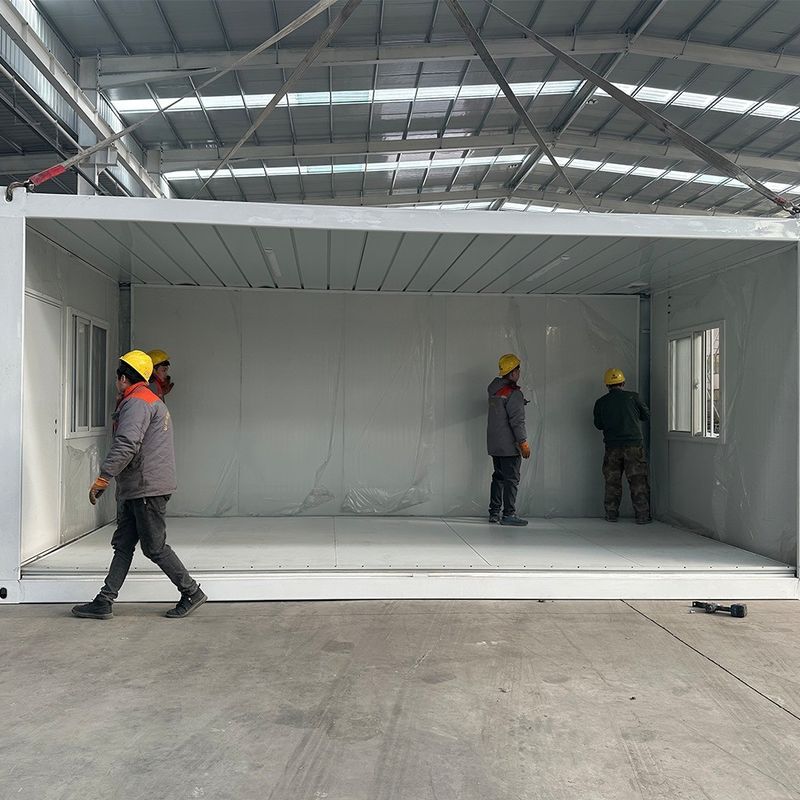 Bewakingshuis Classic Opvouwbaar kantoor Luxe Prefab Mini Prefab Containerhuis met 70% tijdbesparend voordeel