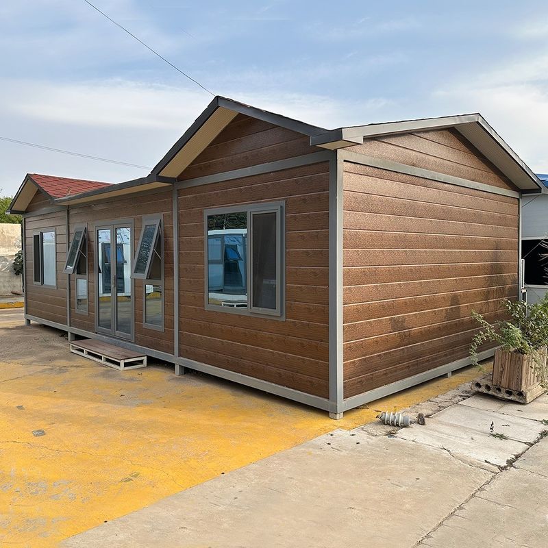 5 slaapkamers Kleine prefab huis met badkamer en flat pack container huis in wit of op maat gemaakte kleur