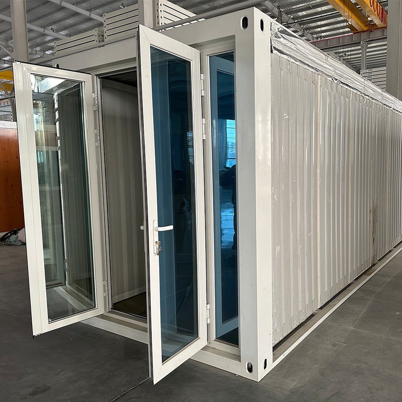 40ft luxe uitbreidbare kantoorcontainerhuis voor modulaire kantoorcabine in wit of aangepaste kleur