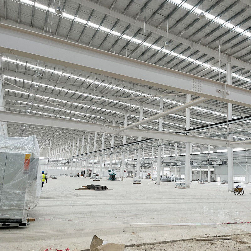 Decoiling Service Staalconstructiegebouw met geprefabriceerde modulaire behuizingen en eenvoudige installatie